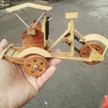 xe xích lô bằng gỗ (cycle rickshaw wooden)