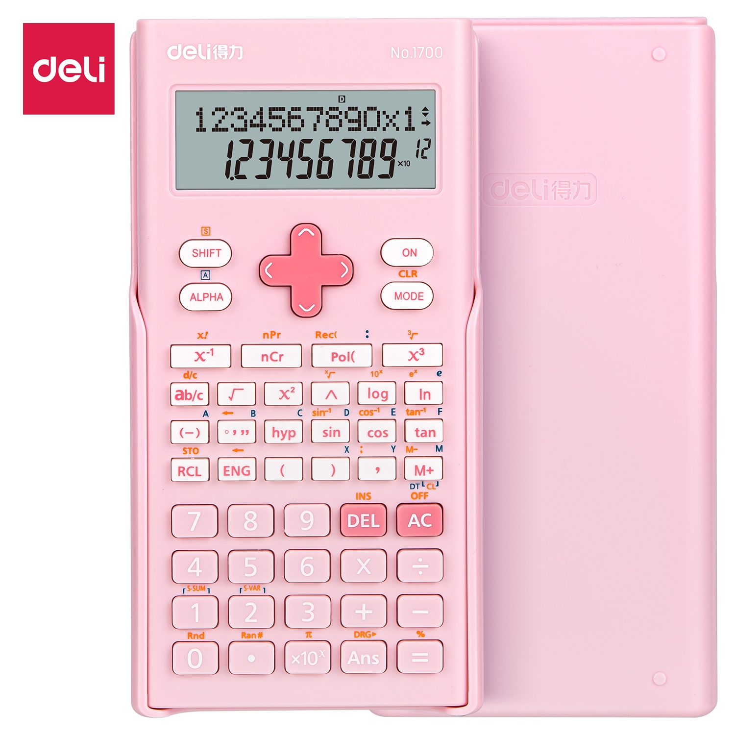Máy tính kỹ thuật học sinh deli -xanh/ hồng/ trắng - 1700 . . . .