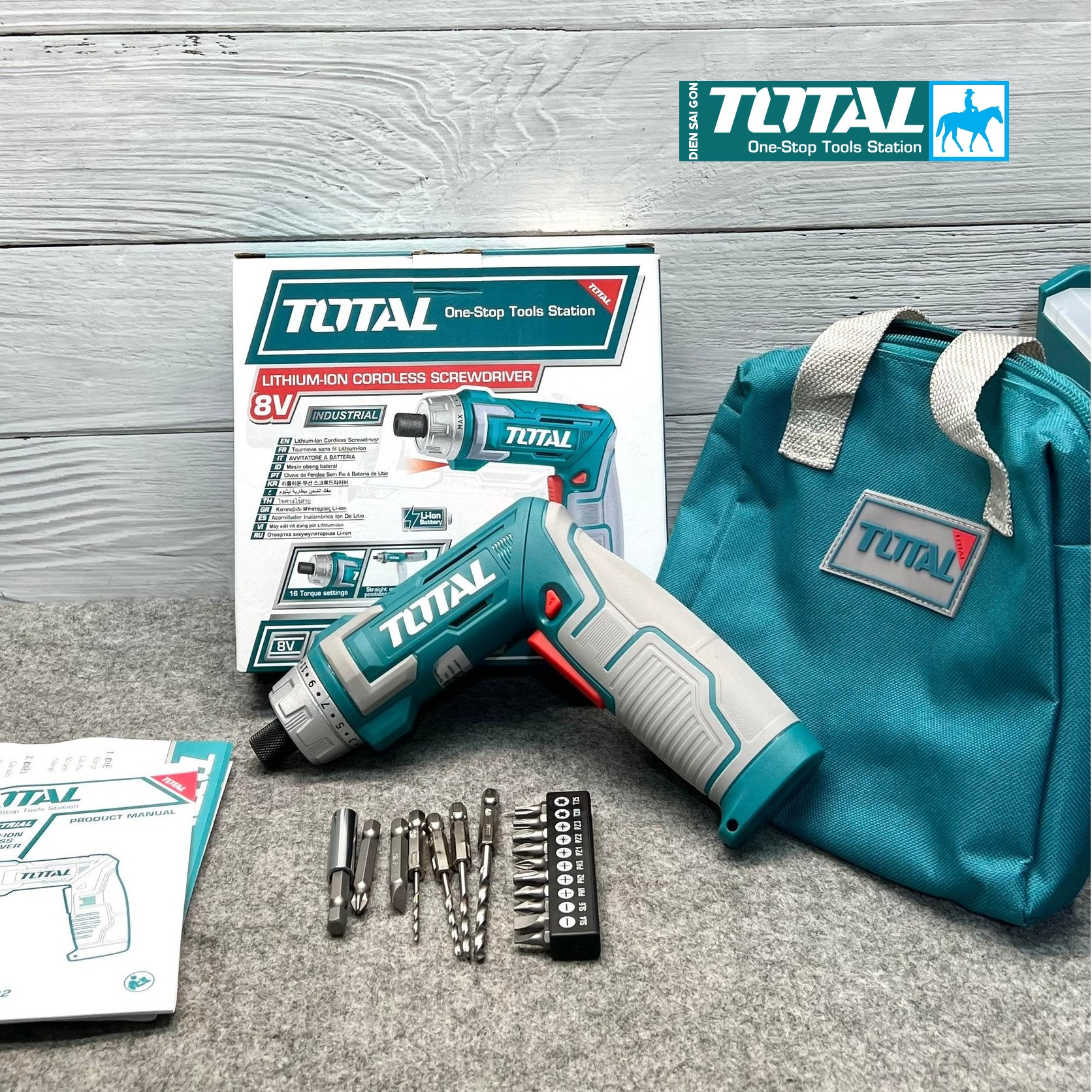Máy bắt vít siết vít đầu lục giác cầm tay dùng pin sạc 8v tsdli0801 tsdli0802 bao gồm pin sạc 8v và sạc điện sài gòn