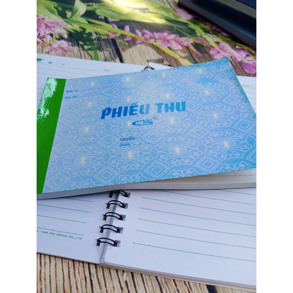 Phiếu thu 1 liên 13x19cm