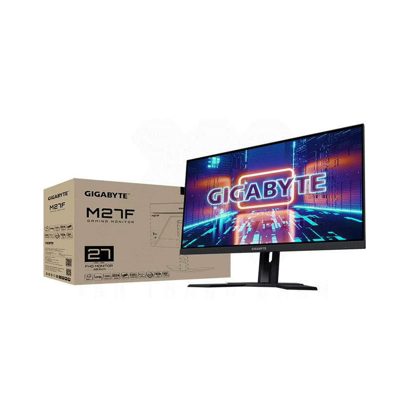 [Trả góp 0%]Màn hình Gigabyte M27F-EK (27inch/FHD/IPS/144Hz/1ms/300nits/HDMI+DP+USB)