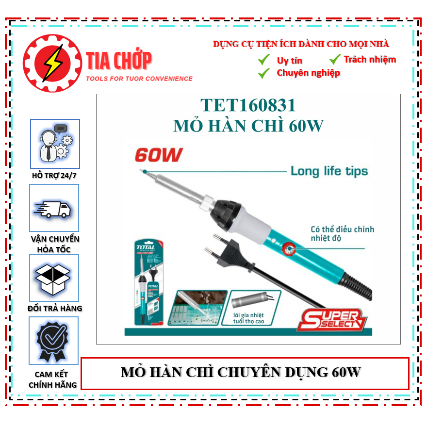 Mỏ hàn chì 60W 100W TOTAL