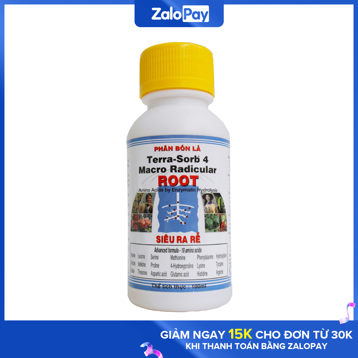 Kích Rễ Lan Terra Sorb 4 Root Chai 100 ml