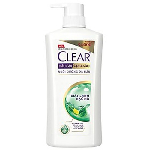 [HCM]Dầu gội clear bạc hà 900g