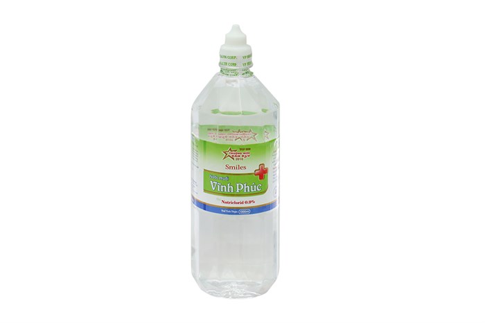 [HCM]Nước muối sinh lý Vĩnh Phúc Natriclorid 0.9% (1000ml)