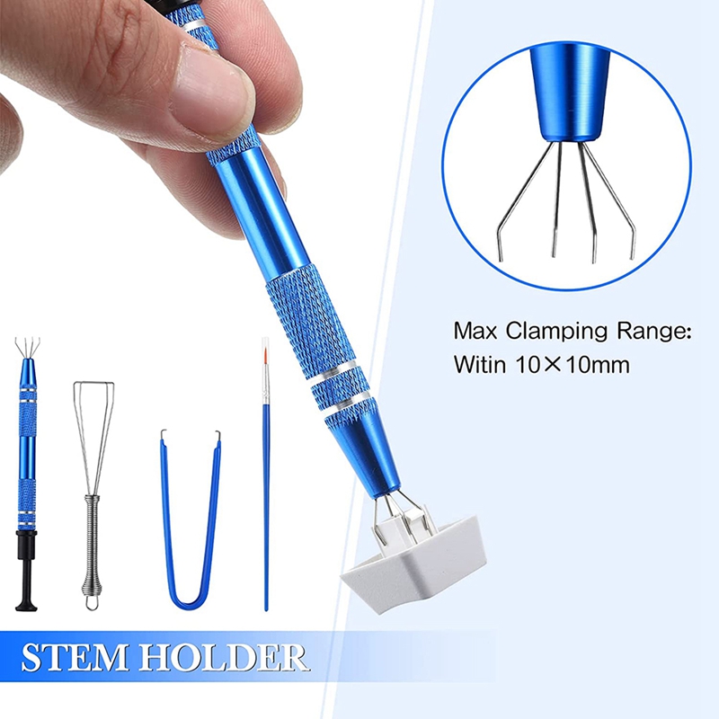 Keyboard lube switch puller kits metal stem Holder 4 prong tool puller keyboard cleaner tools for keyboard switch