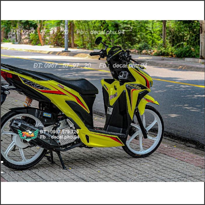 Tem rời Vario Vàng đen đỏ