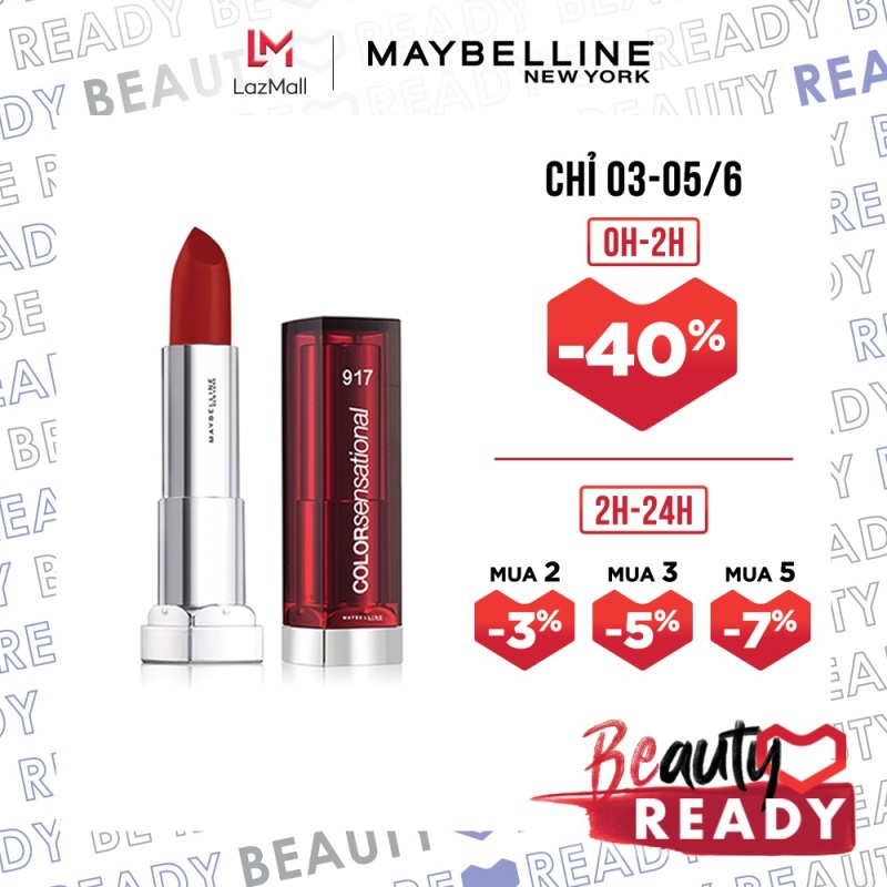 Son Dưỡng Môi Satin Maybelline New York Color Sensational State Your Color Lipstick 3.9g giá rẻ
