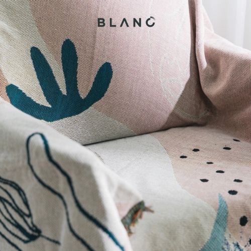 Chăn Phủ Sofa Khăn Phủ Sofa Chăn Phủ Giường Trang Trí Decor Serif BLANC'