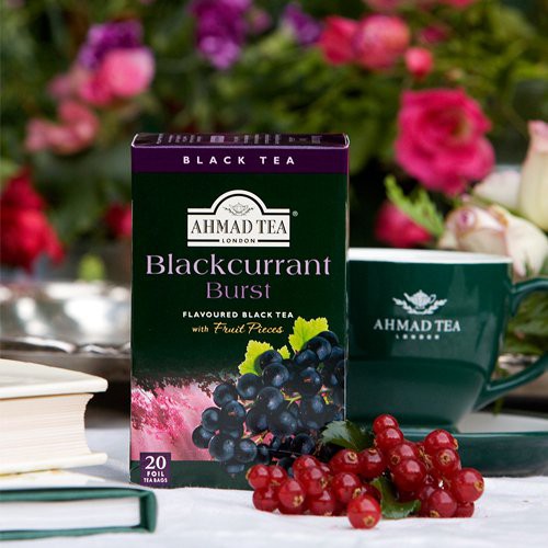 Trà Nho đen Anh Quốc 40g 20 gói - Ahmad Blackcurtant Burst Tea 40g 20bags