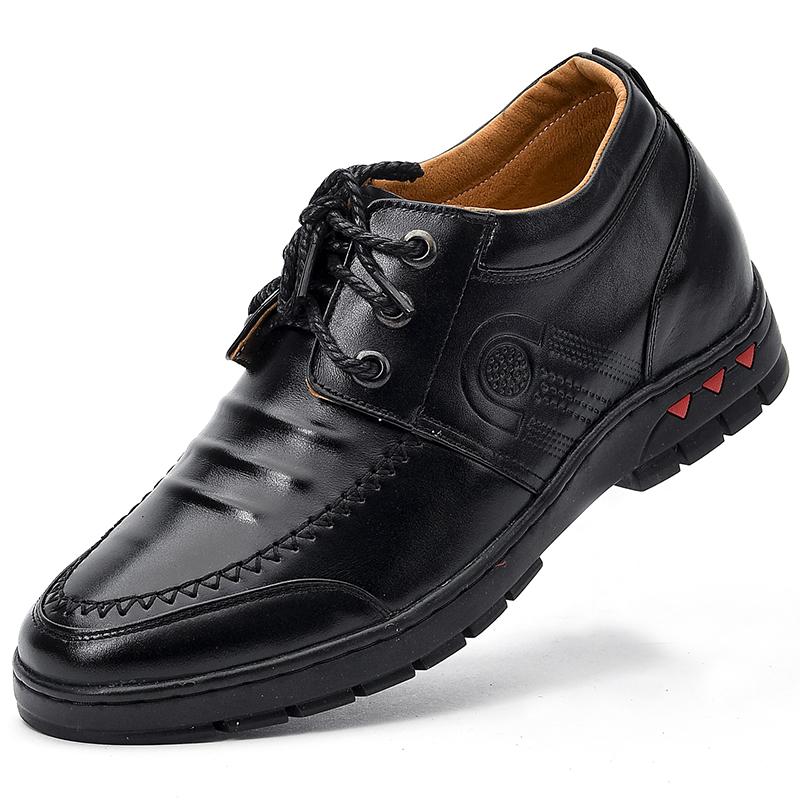 GIÀY LƯỜI DA BÒ NAM- LEX02 ĐẾ TĂNG CHIỀU CAO 6CM
