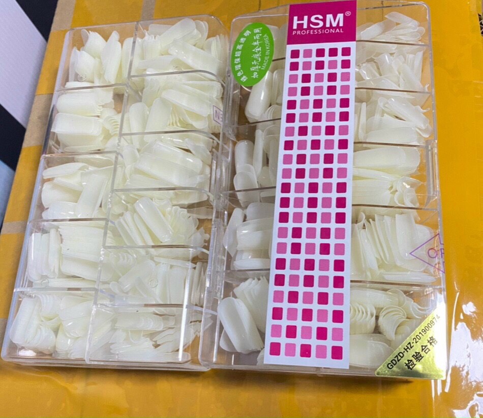 Móng up tay HSM Vuông trơn đục - Mini Nails