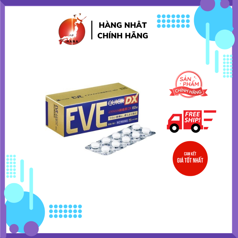 Giảm Đau , Hạ Sốt EVEQUICK DX Nhật Bản