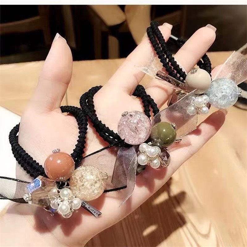Dây Cột Tóc Nữ Đá Phale Thời Trang Phong Cách Hàn Quốc - Dây Chun Buộc Tóc Cho Bé(D8)