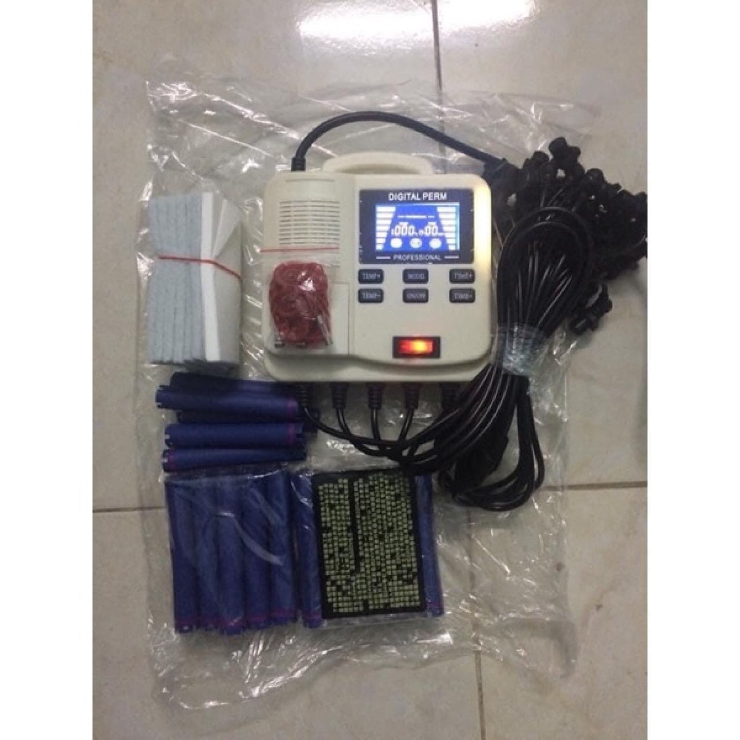 Máy uốn xoăn kỹ thuật số mini / máy uốn tóc setting mini 25 dây ( Tặng 25 trục uốn nóng )