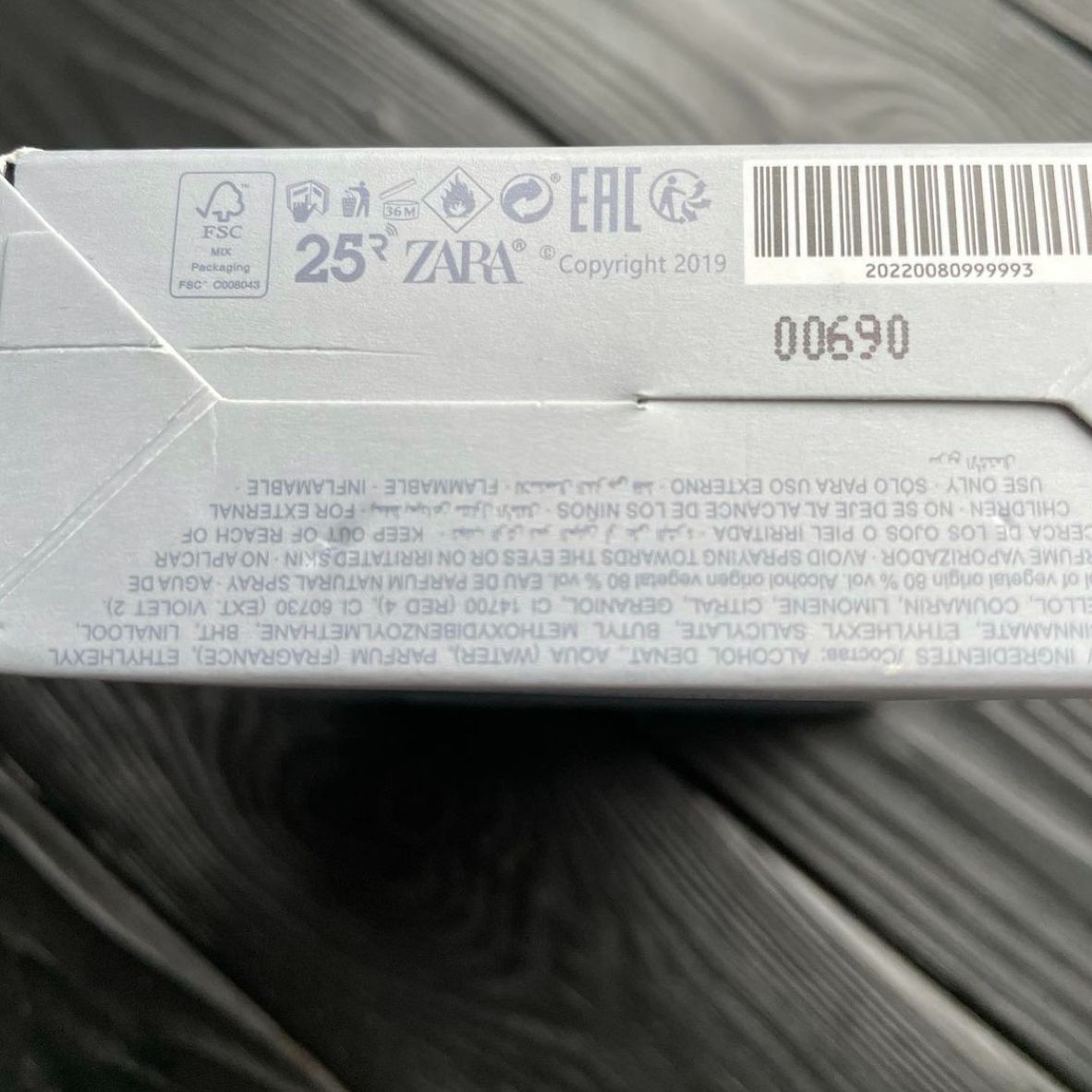 Nước hoa nam Zara NO DAY 100ml
