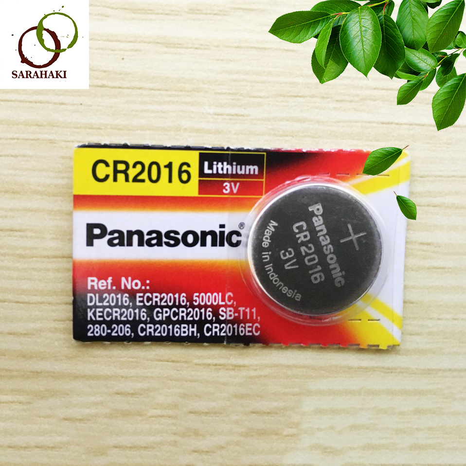 Combo 5 viên pin CR2016 Panasonic Lithium 3V chính hãng