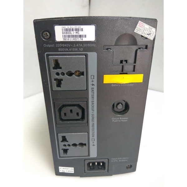 Bộ Lưu Điện UPS APC BX800LI-MS 800VA (800VA/415W) Like New