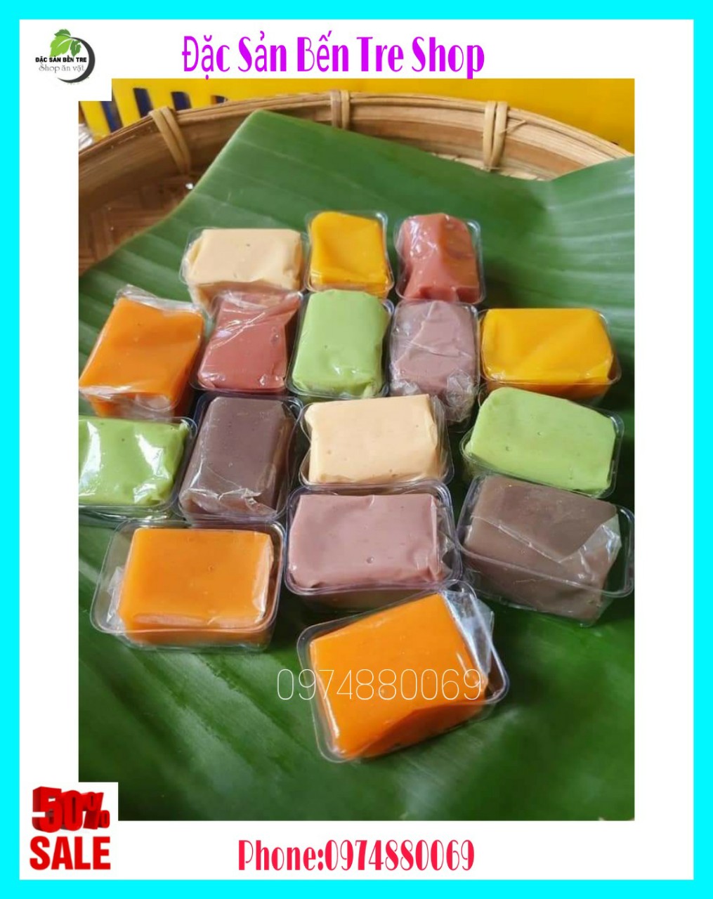 (Freeship) 1kg Kẹo dừa sáp dẻo Thập Cẩm Bến Tre