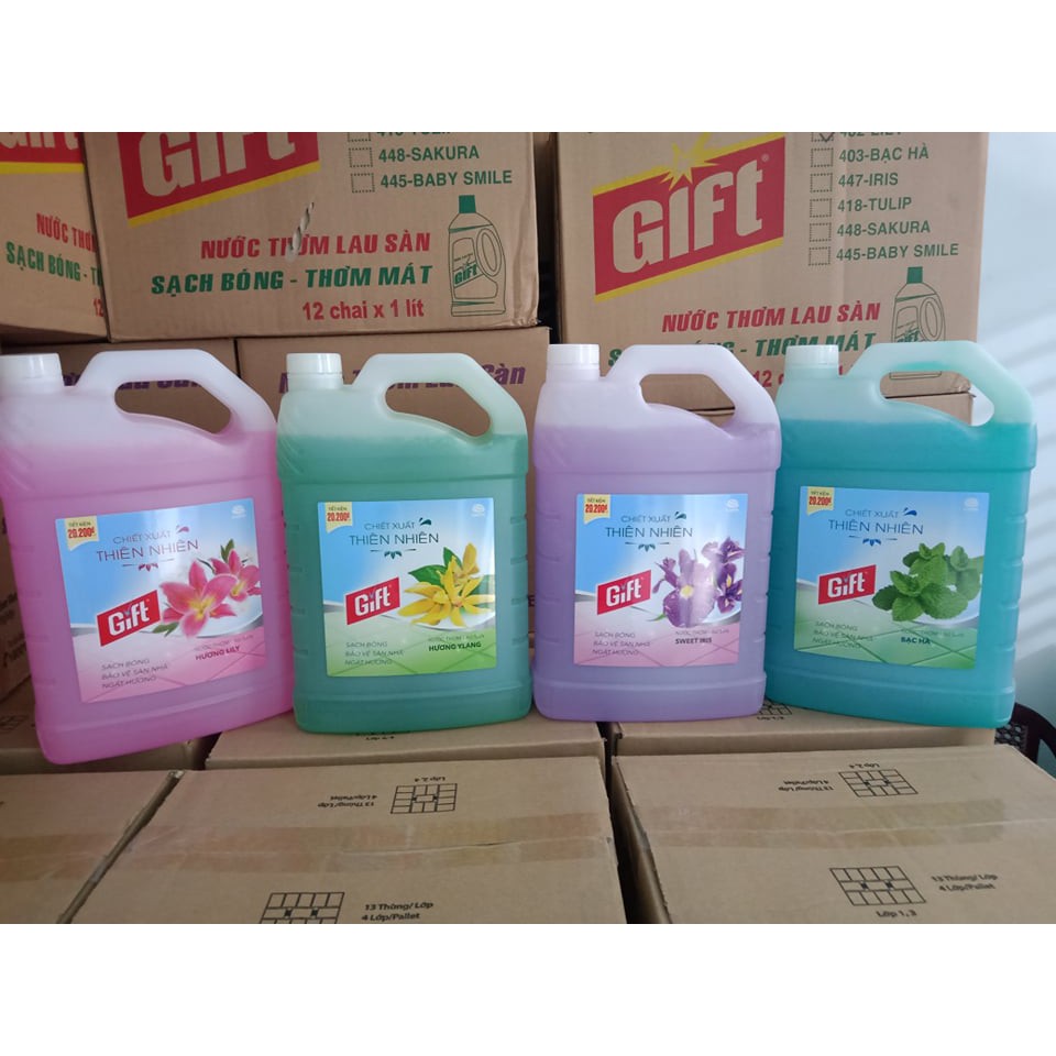 Nước lau sàn Gift 3,8kg- SWEET IRIS