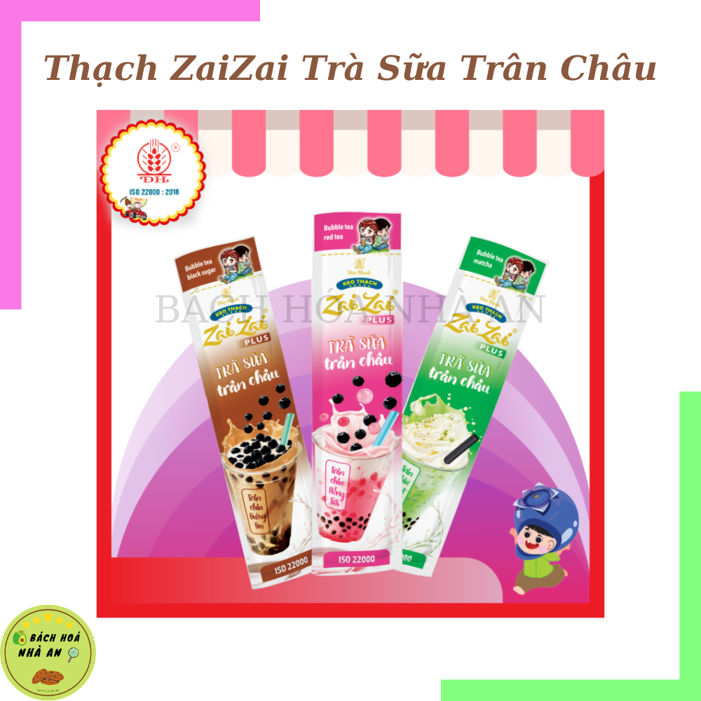 [ Thùng 5kg ] Thạch Zai Zai Trà Sữa Trân Châu