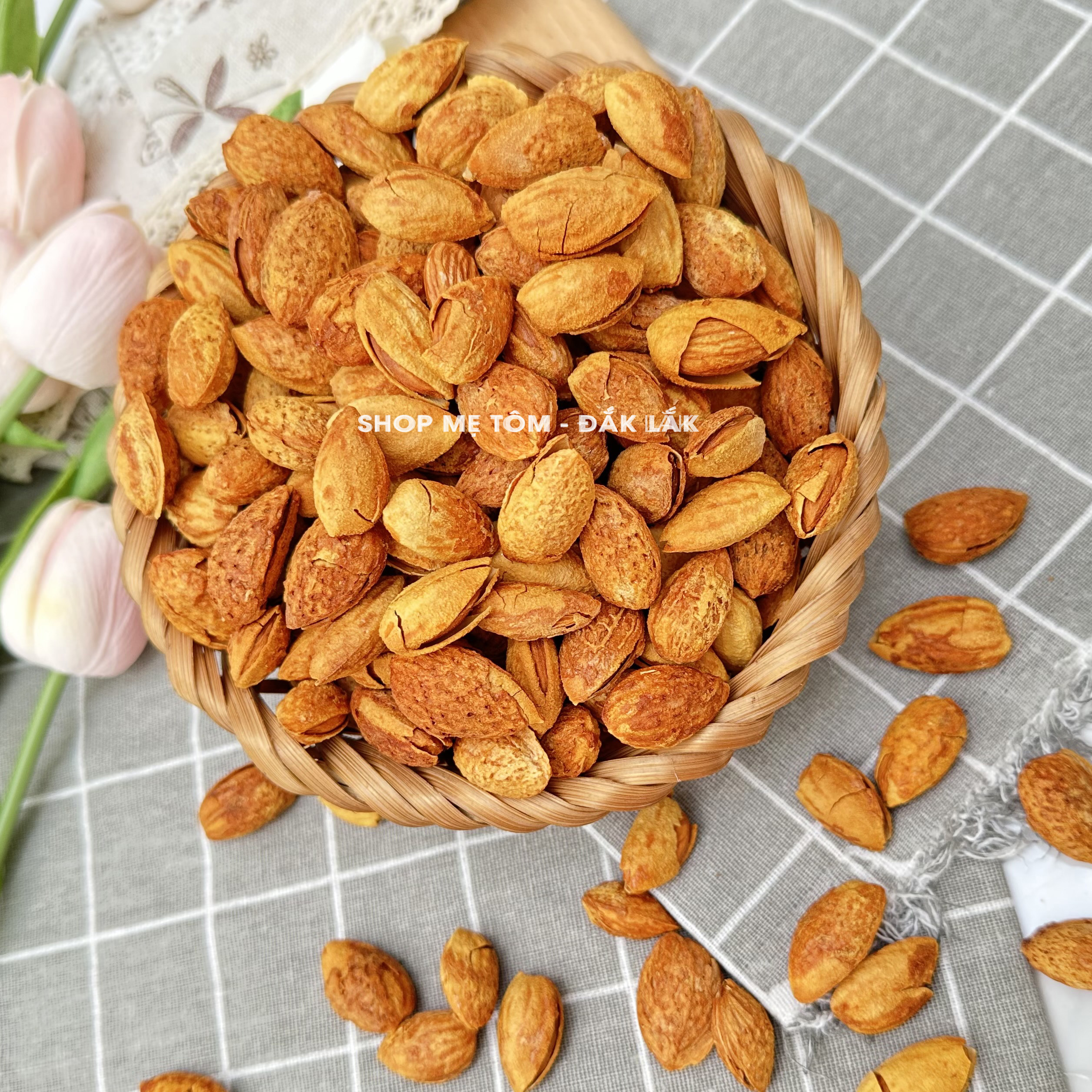 Hạnh Nhân Rang Bơ Vỏ Mỏng Nhập Khẩu Mỹ