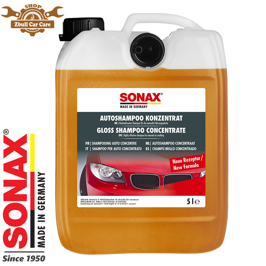 Can nước rửa xe Sonax Gloss shampoo 5 lít