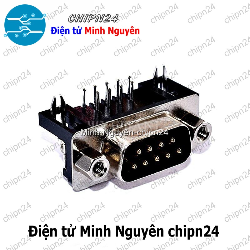 [2 cái] (F28) Cổng DB9 (Cổng COM 9 chân DB9 DP9 DR9 Hàn Board/dây Đực/Cái Cong/Thẳng) - [Chọn Loại]-HHH.00179