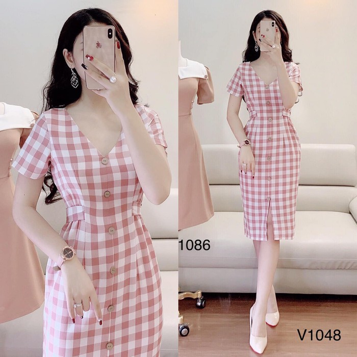 Đầm Cổ Tim My my Phong Cách Hàn Quốc Cực Hot