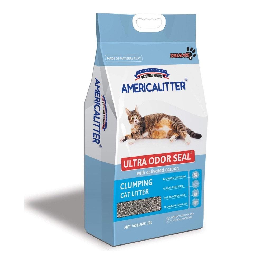 Cát Vệ Sinh Cho Mèo America Litter 10L siêu vón siêu hút mùi