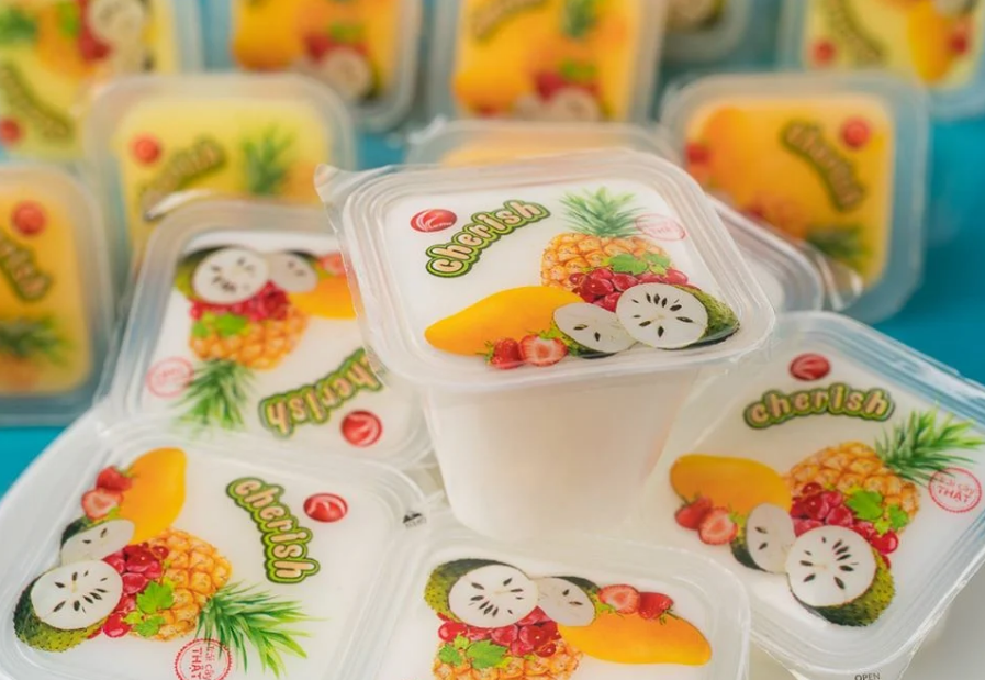 Thạch Rau Câu Cherish Pudding Vị Dừa Túi 405G