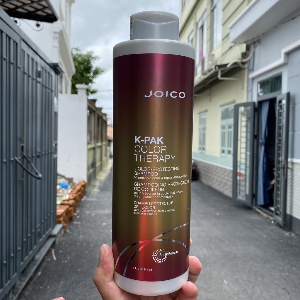 Cặp dầu gội xả giữ màu tóc nhuộm Joico K-Pak Color Therapy 1000mlx2