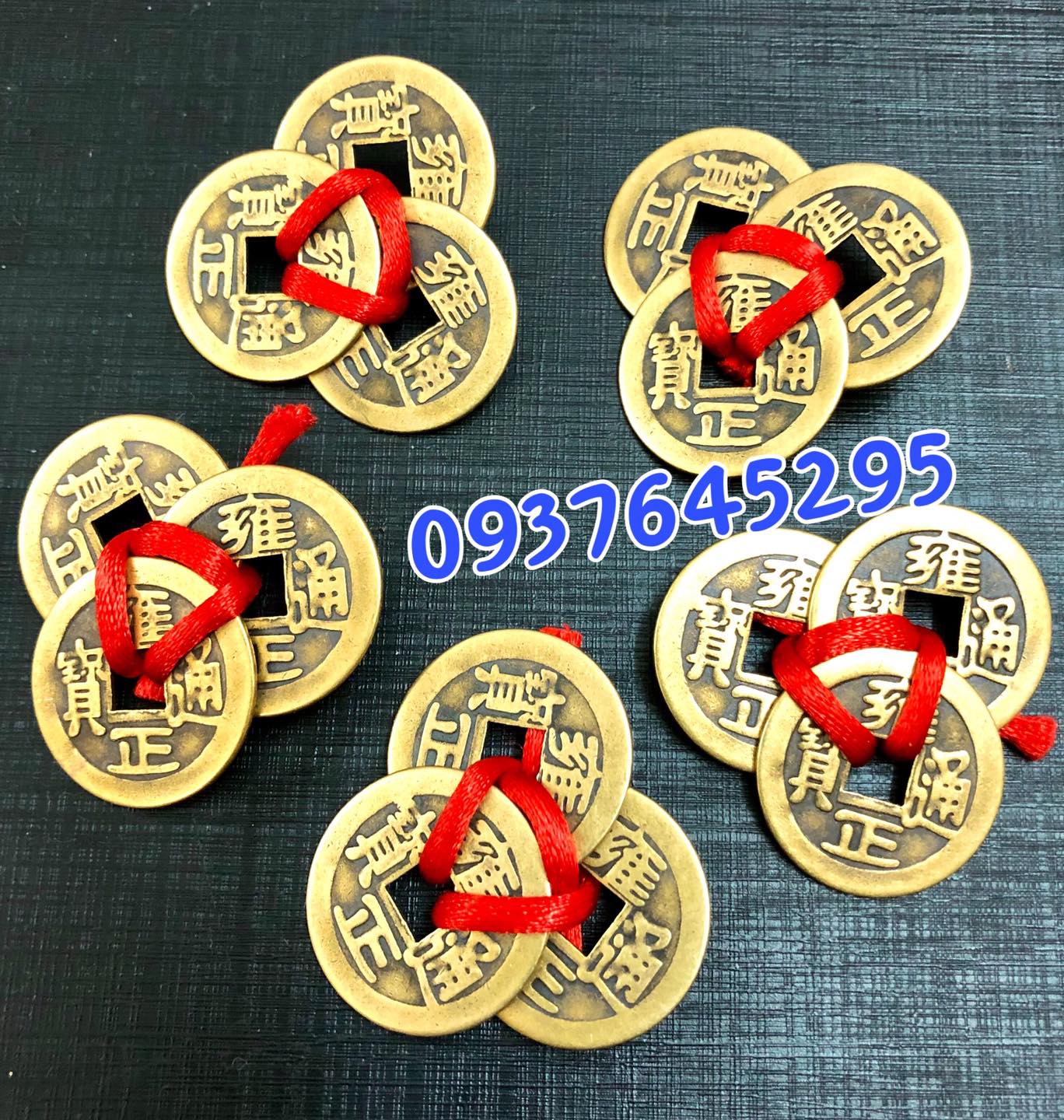 Tiền xu Tam Tài (Thiên – Địa – Nhân xâu 3 đồng xu)