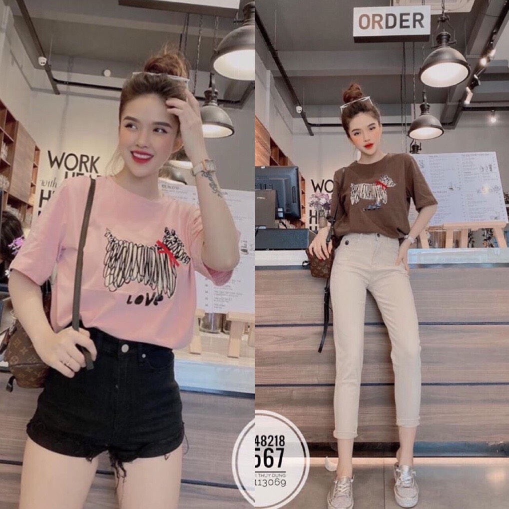 [HCM]ÁO THUN HÌNH CHÚ CHÓ DỄ THƯƠNG (ẢNH THẬT) - A2