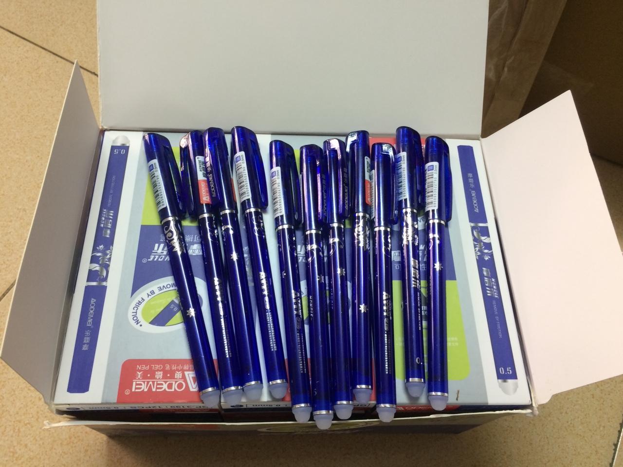 Combo 05 Hộp Bút bi xóa được mực xanh  AODEMEI - 5 Hộp 60 cây