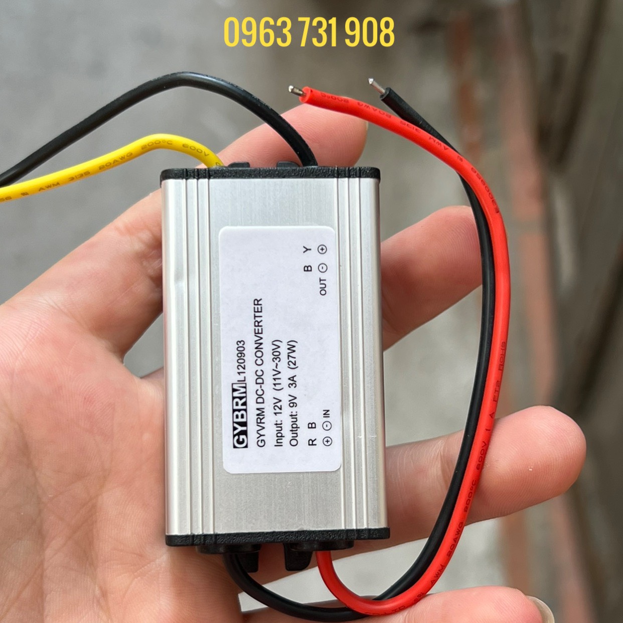 Bộ đổi điện DC 12V xuống DC 9V bảo hành 12 tháng