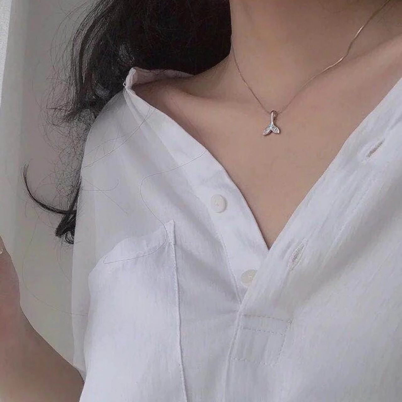 Dây chuyền vòng cổ đuôi cá thời trang
