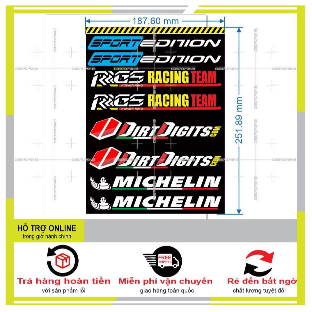 LOGO STICKER DÁN CHÂN PHUỘC M4