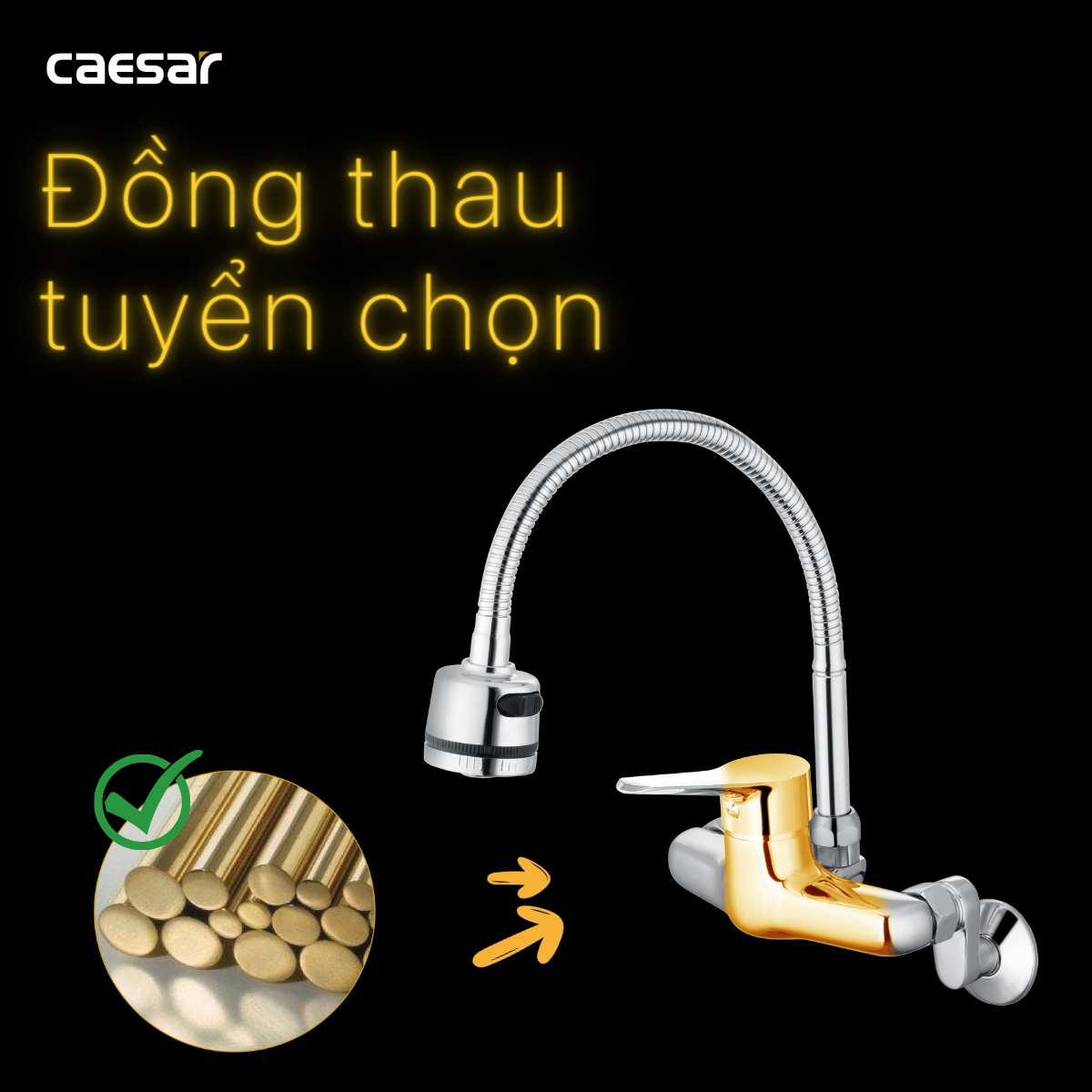 Vòi Bếp Nóng Lạnh - K526C