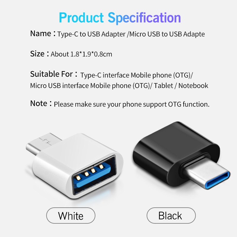 Jack chuyển đổi otg type-c android sang usb – jack cáp otg type-c