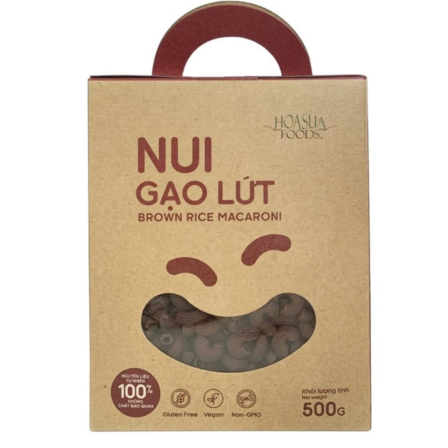 Nui gạo hữu cơ Hoa Sữa gói 500g