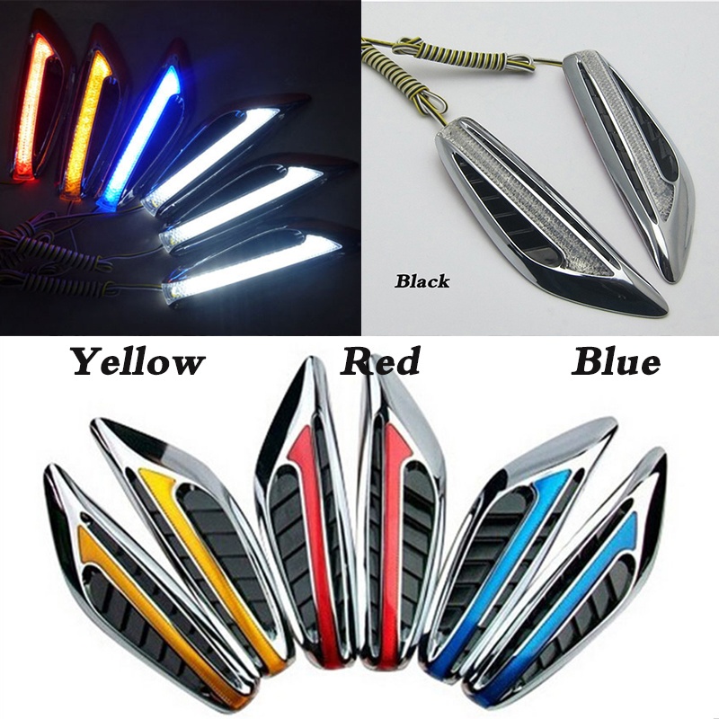 ĐÈN LED HỐC GIÓ SƯỜN XE HƠI CAO CẤP( MÀU VÀNG) - DC12V