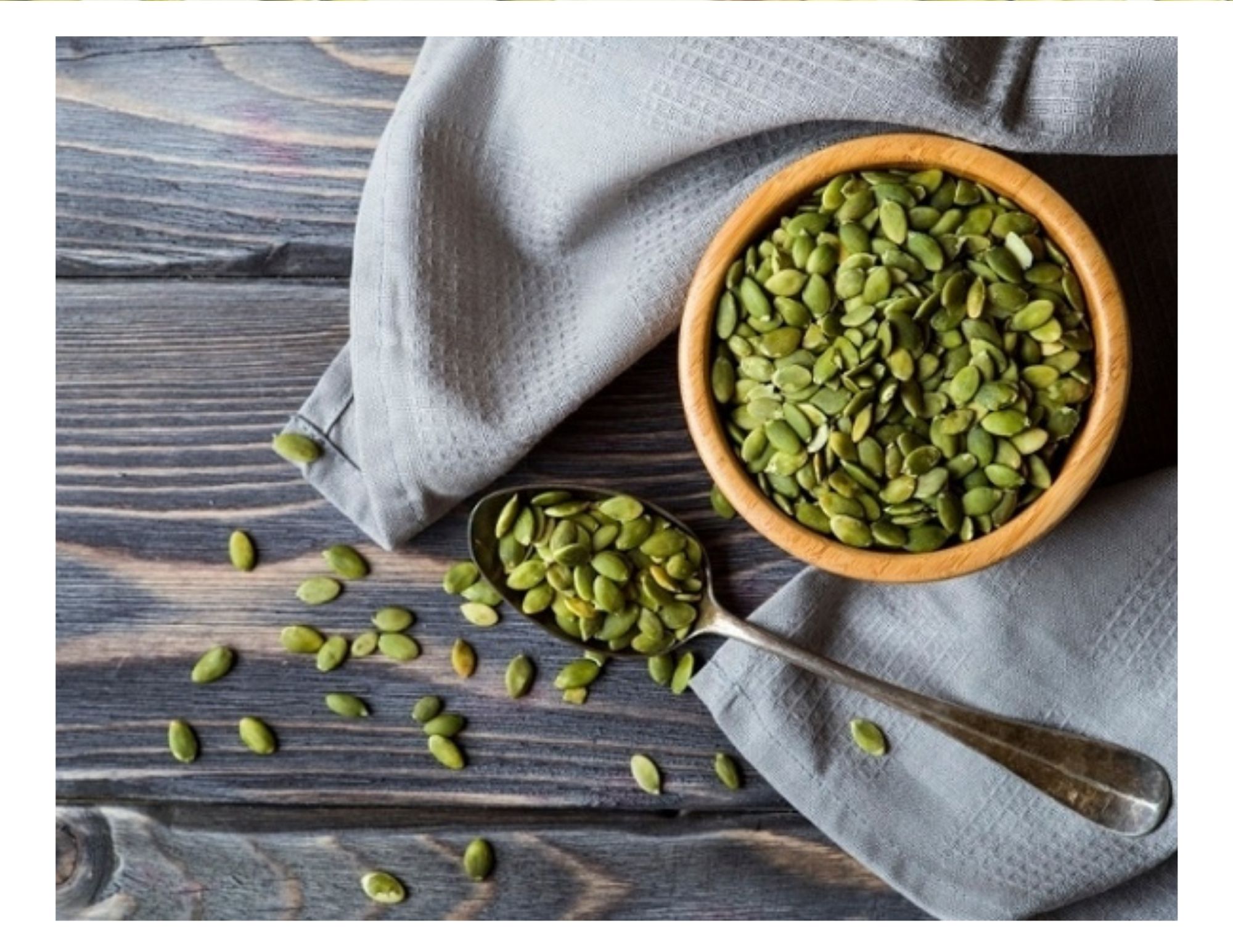 Pumpkin seed kernel green dried raw taste import ấn Độ 500gr