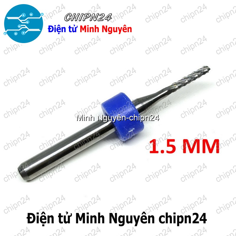 [1 cây] Mũi phay mạch in CNC 1.5mm (Mạch điện tử, PCB) - HH001153