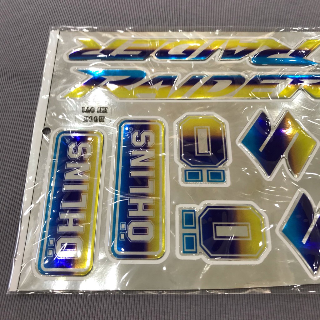 Tem chữ nổi titan dành cho xe máy winner