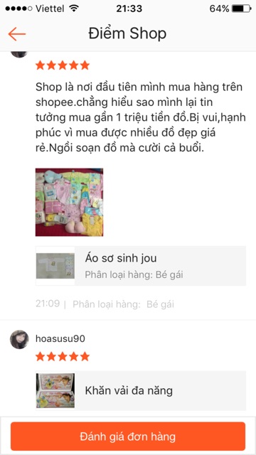 Áo sơ sinh jou cho bé sơ sinh - 3 tháng