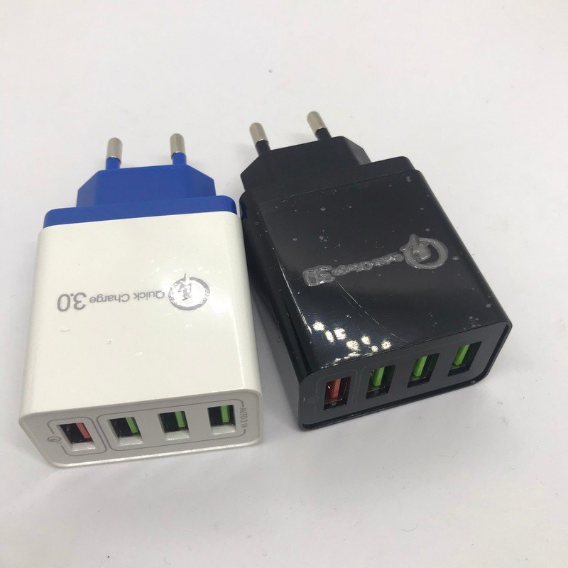 Củ sạc 4 cổng USB 3.1A hỗ trợ sạc nhanh Quick Charge 3.0