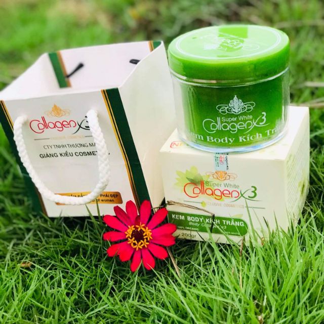 Kem Body Kích Trắng Collagen X3 - Giáng Kiều