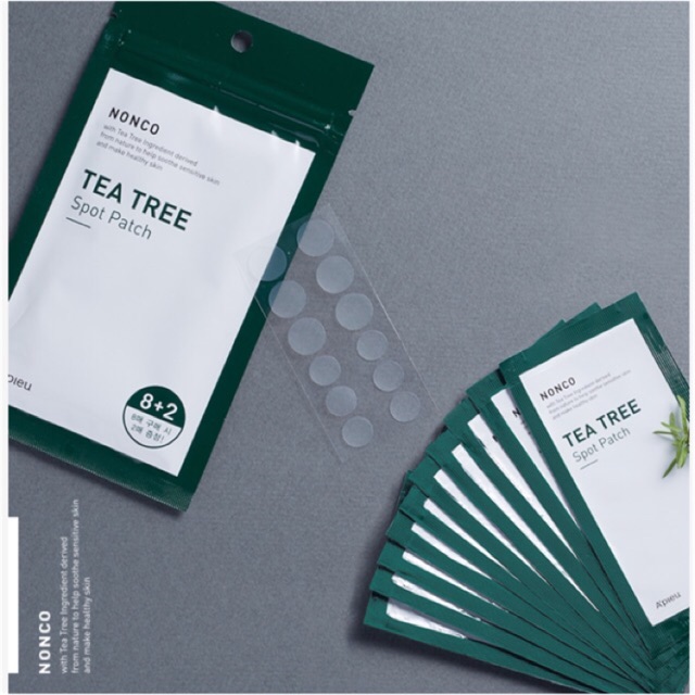 Miếng Dán Mụn A'PIEU NONCO TEA TREE SPOT PATCH (NIGHTCARE) 1 EA