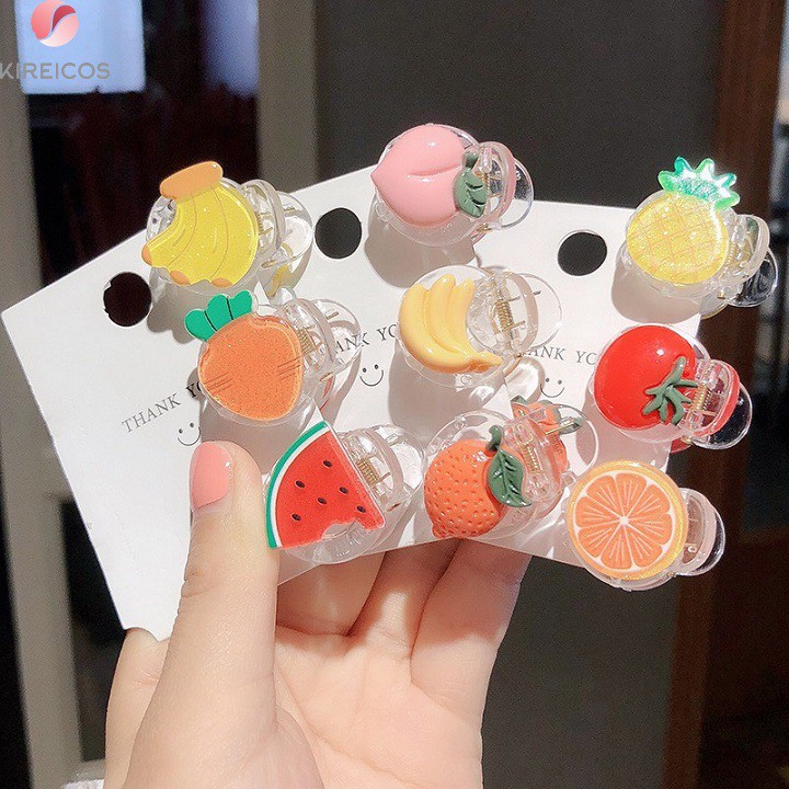 [HCM]Gấp Tóc Kẹp Tóc Mái Đính Trái Cây 3D Kute Nhiều Kiểu